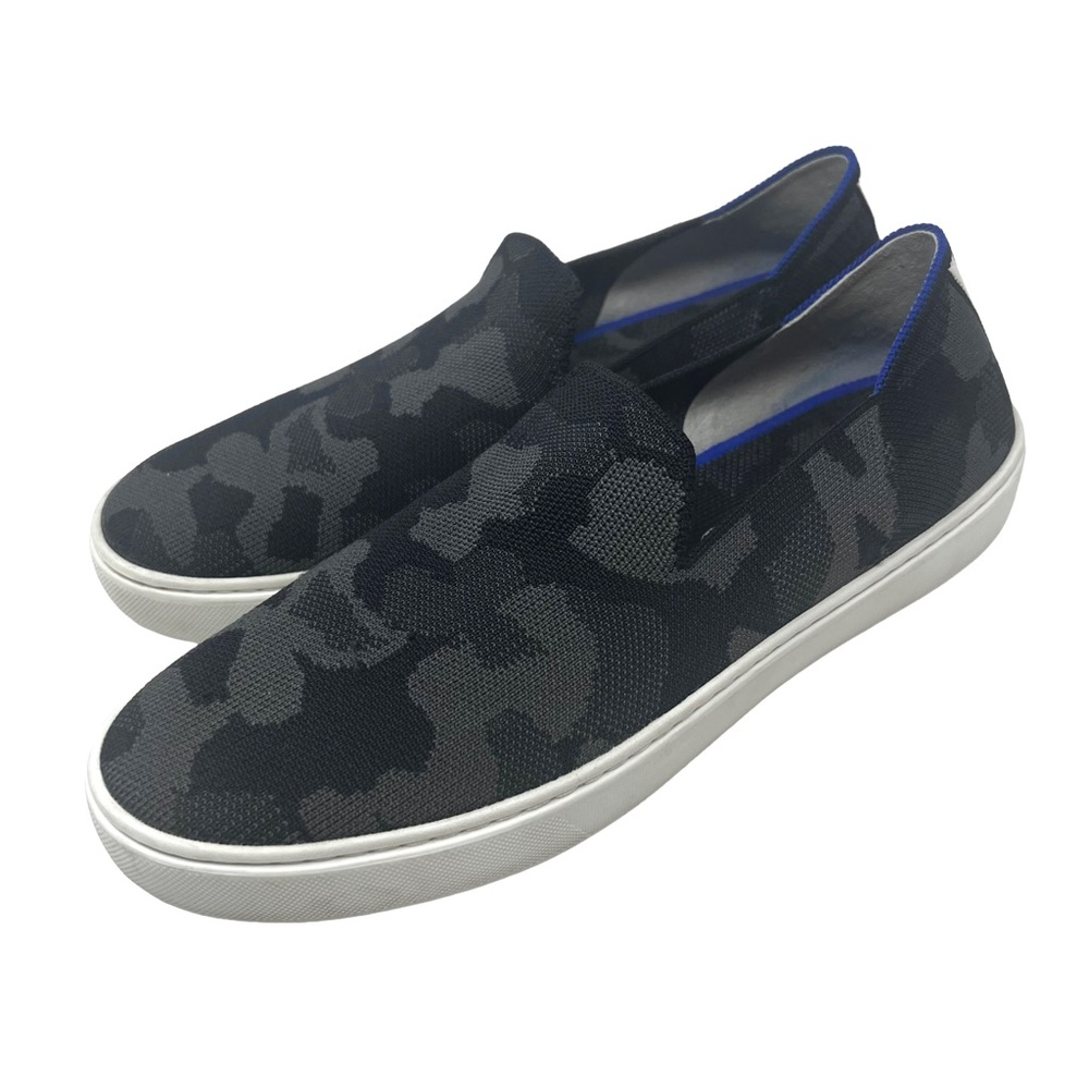 Rothy’s Women’s Grey Camo The Original Slip-on Walking Shoes size 10
